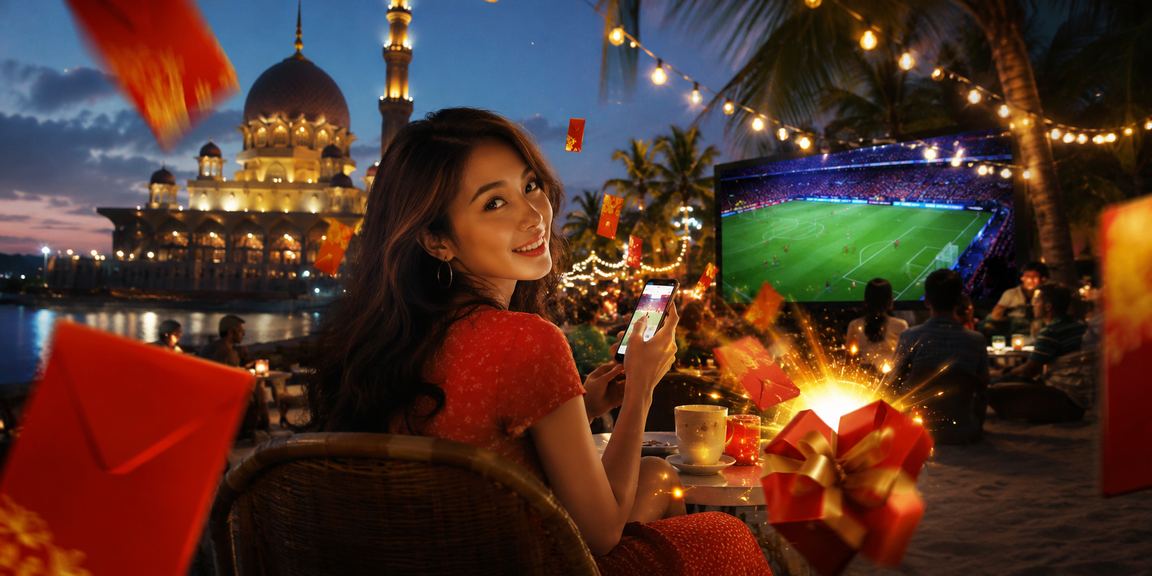 Pengguna Malaysia menonton pertaruhan football melalui aplikasi mudah alih